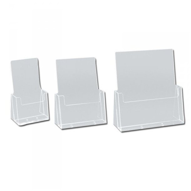 Brochure holder for table, A4, A5 or M65 10 pieces package 