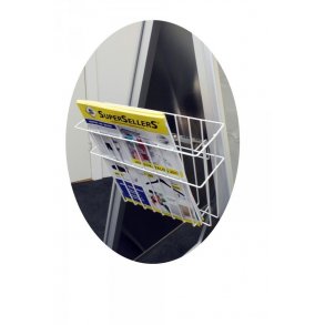 Korg för broschyrer till trottoarskylt