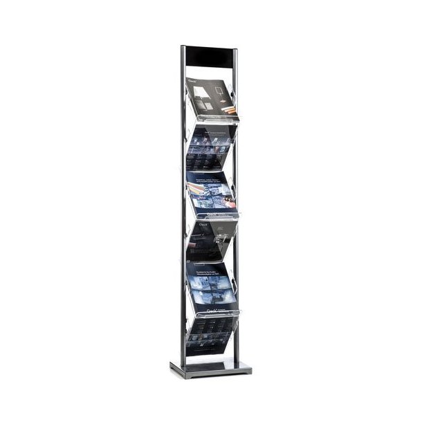 Brochure Stand - Zig-Zag Brochure Holder - 6 Compartments