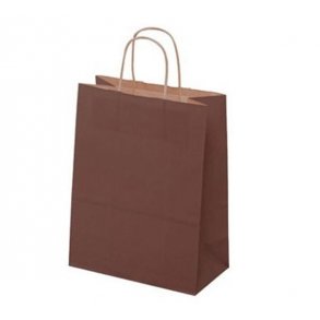 Brown paper bag with twisted handle - H31 cm - 50 pcs