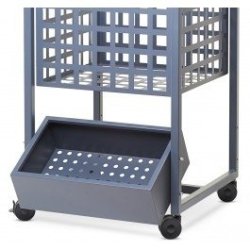 Shopping cart - 60 x 60 cm - Dark gray with accessories