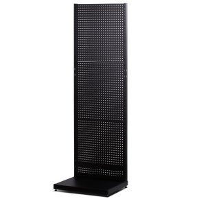 Butikgondol i sort metal plade B-60x202