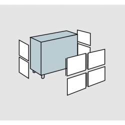 Shop counter wide - W 111 cm - BAQ disk module