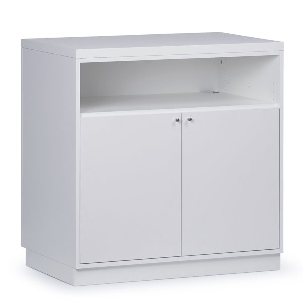 Butiksdisk lngde 90 cm i hvid