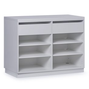 Butiksdiske hvide | Lngde 120 cm