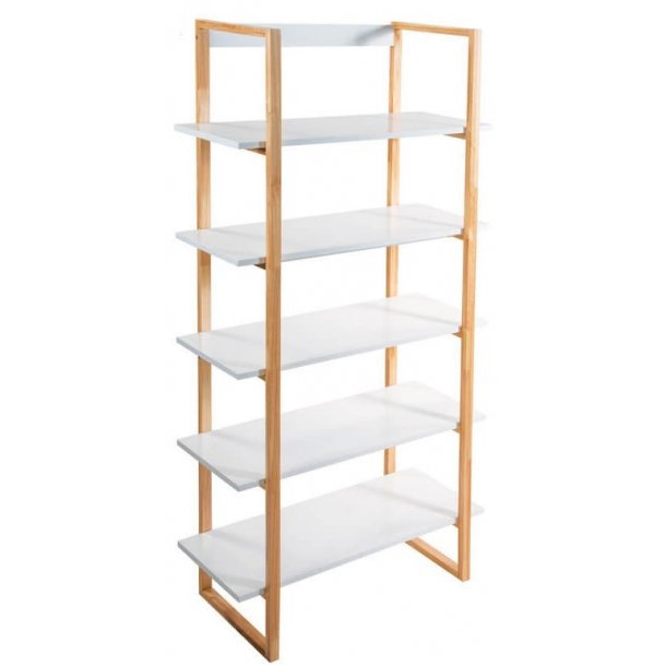 Butiksreol i tr - Skagen - H100 cm