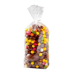 Cellophane bag with paper bottom, 12x27 cm (100 pcs)