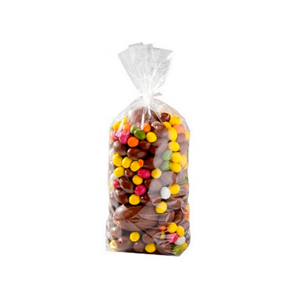 Cellophane bag with paper bottom, 12x27 cm (100 pcs)