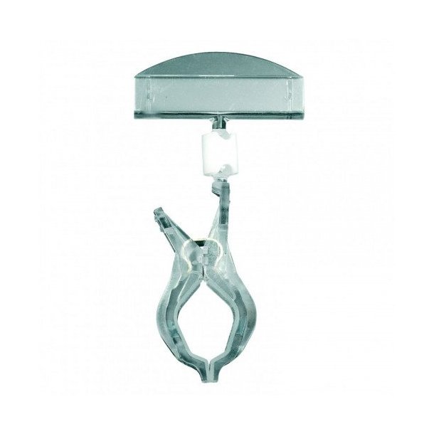 Clear-GRIP sign holder with large clamp 10 pieces pack