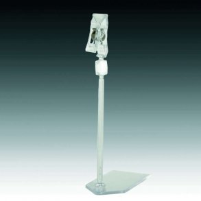 Hög akrylskylthllare, liten klämma - Clear-Grip 10 stycken