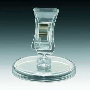 Lg skylthllare med liten klämma - Clear-Grip 10 stycken