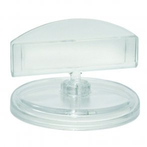 Lg skylthllare med bred klämma - Clear-Grip 10 stycken