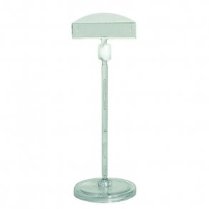 Hög akrylskylthllare, bred hllare - Clear-grip 10 stycken