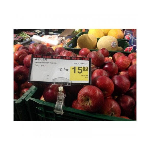 Clear-GRIP sign holder with large clamp 10 pieces pack