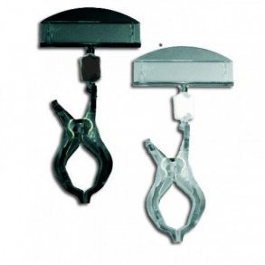 Clear-GRIP skylthllare med stor klämma 10 stycken pack