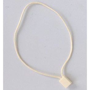 Text slingor - 200 mm - Kabel: Beige Bomull - 5000 st