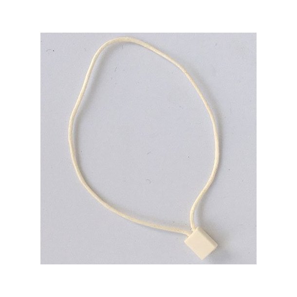 Text slingor - 200 mm - Kabel: Beige Bomull - 5000 st