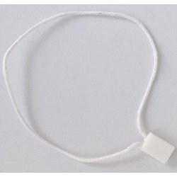 Text loops - 200 mm - Cord: White Cotton - 5000 pcs