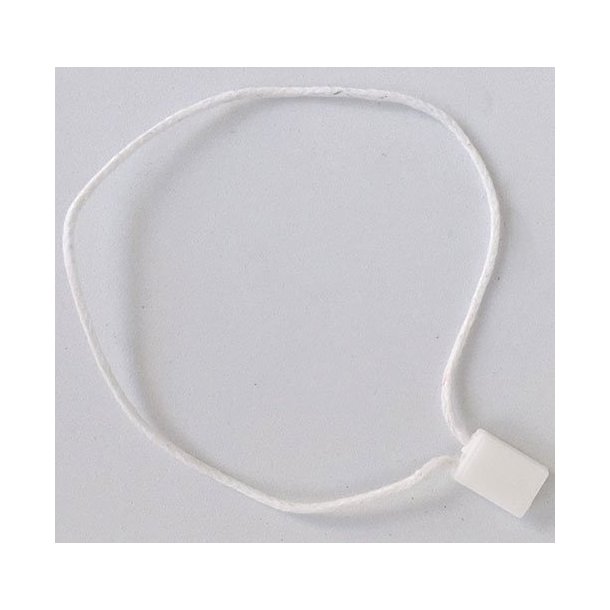 Text loops - 200 mm - Cord: White Cotton - 5000 pcs