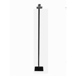 Sign holder with clamp - H73 cm - Chrome or black