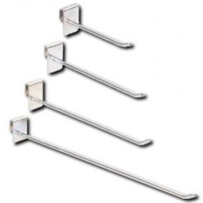 Hyllkonsoler fr 5 mm dekorativ stng, Krom, 10 st - olika lngder