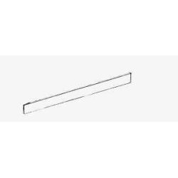 Acrylic edge for slanted metal shelf - 2 lengths