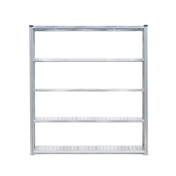 Reol TRANSFORM, grundsektion med 5 hylder, 2500x1800x400 mm