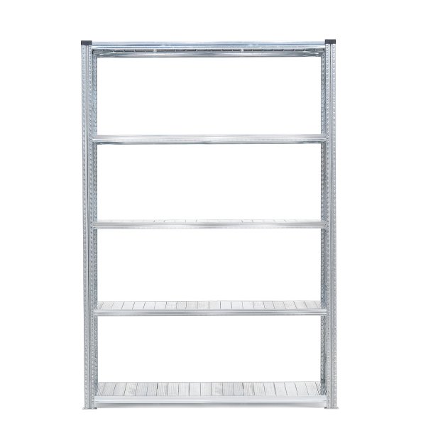 Reol TRANSFORM, grundsektion med 5 hylder, 2500x1200x800 mm