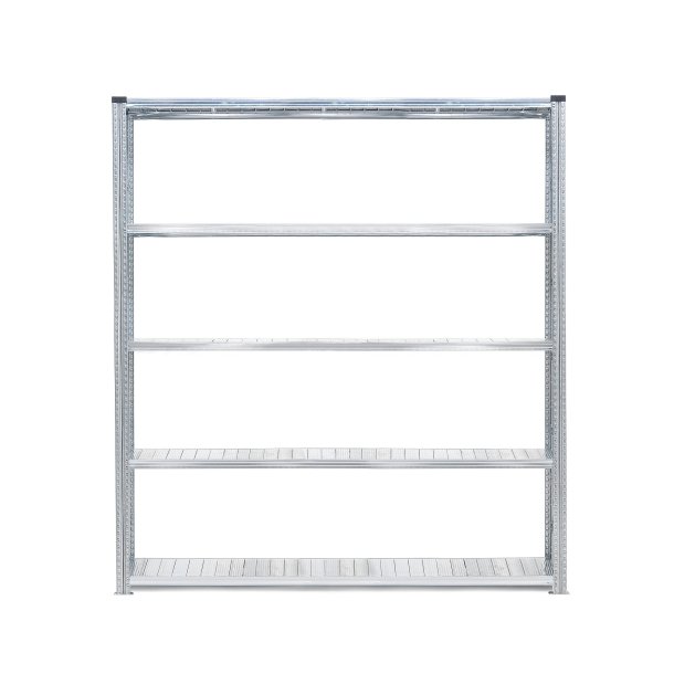 Reol TRANSFORM, grundsektion med 5 hylder, 2500x1800x800 mm