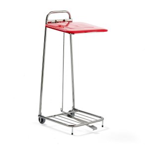 Affaldsskkestativ, 125 liter, rdt lg