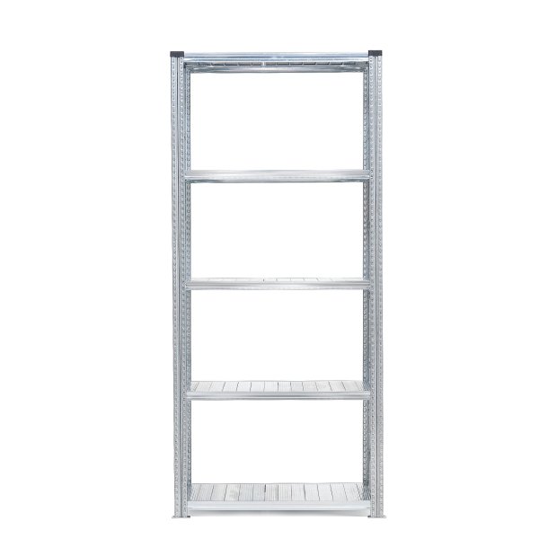 Reol TRANSFORM, grundsektion med 5 hylder, 2500x900x400 mm