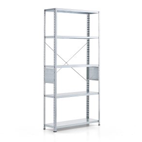 Reol FIRST, grundsektion, 1960x1010x300 mm, galvaniseret