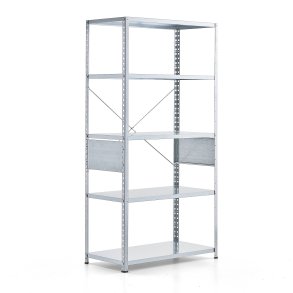 Reol FIRST, grundsektion, 1960x1010x500 mm, galvaniseret