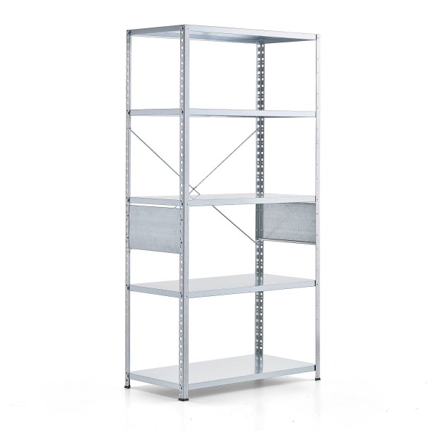 Reol FIRST, grundsektion, 1960x1010x500 mm, galvaniseret