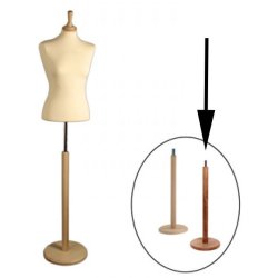 Ladys bust with short body, Walnut