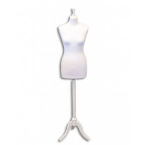 Damegine str. 38 med lng kropp - Vit