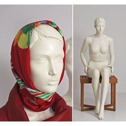 Mannequin - Sascha 1017 - sitting - stylistic with head