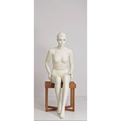 Mannequin - Sascha 1017 - sitting - stylistic with head &amp; make-up