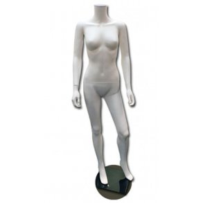 Mannekäng - Dam - utan huvud - vit - grundläggande