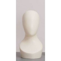 Mannequin head in raw white - Low display head