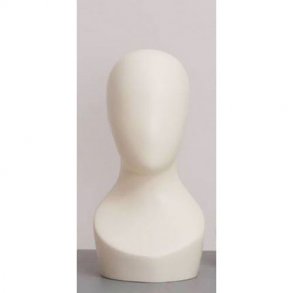 Mannequin head in raw white - Low display head