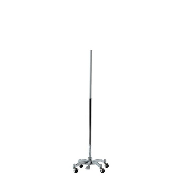 Mannequin Stand on Wheels Torsos and Busters - Chrome - 122 cm