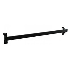 Decorative rod for groove panel - Black - 60 cm - with accessories