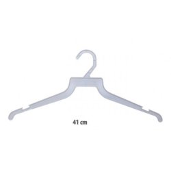 Discount hanger in plastic, with notch - 41 cm, White - 250 pcs