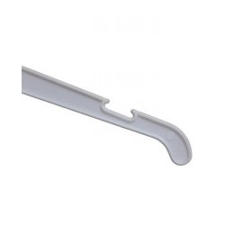 Discount hanger in plastic, with notch - 41 cm, White - 250 pcs