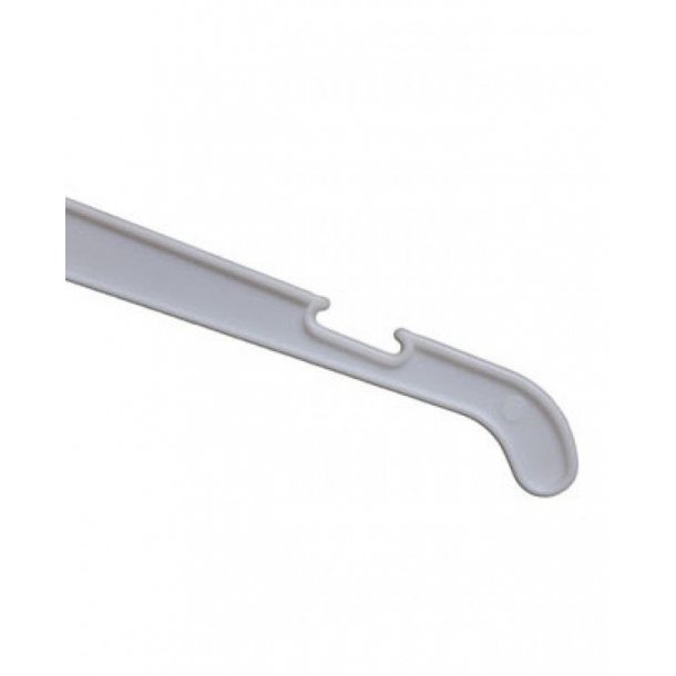 Discount hanger in plastic, with notch - 41 cm, White - 250 pcs