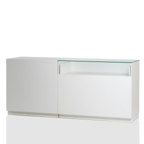 Butiksdesk i lngde 210 cm | Hvid