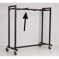 Robust street station with wheels 150 x 70 x 145 cm