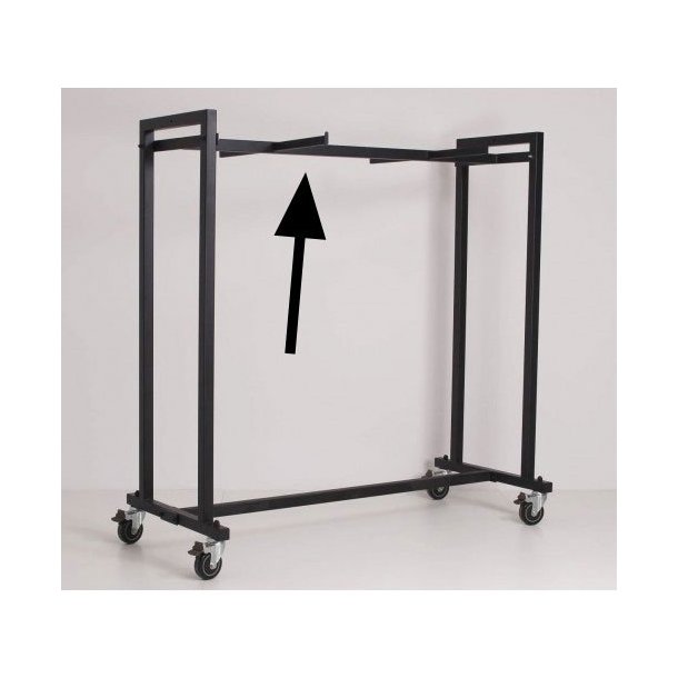 Robust street station with wheels 150 x 70 x 145 cm