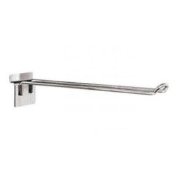 Double product hook for groove panel - Chrome - 10 &amp; 20 cm - 20 pcs
